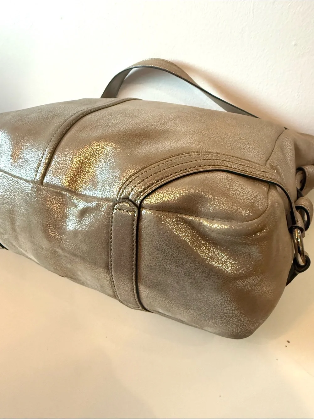 Coach Chelsea Metallic Leather Katarina Bag #19397